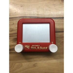 Vintage Etch A Sketch Pocket Travel Size Classic Red Ohio Art